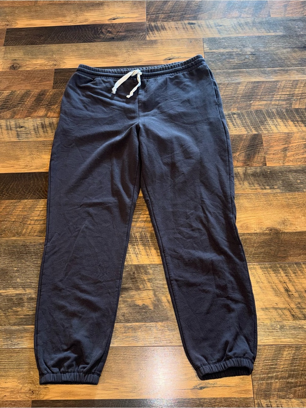 Madewell Dark Gray Drawstring Jogger Sweatpants